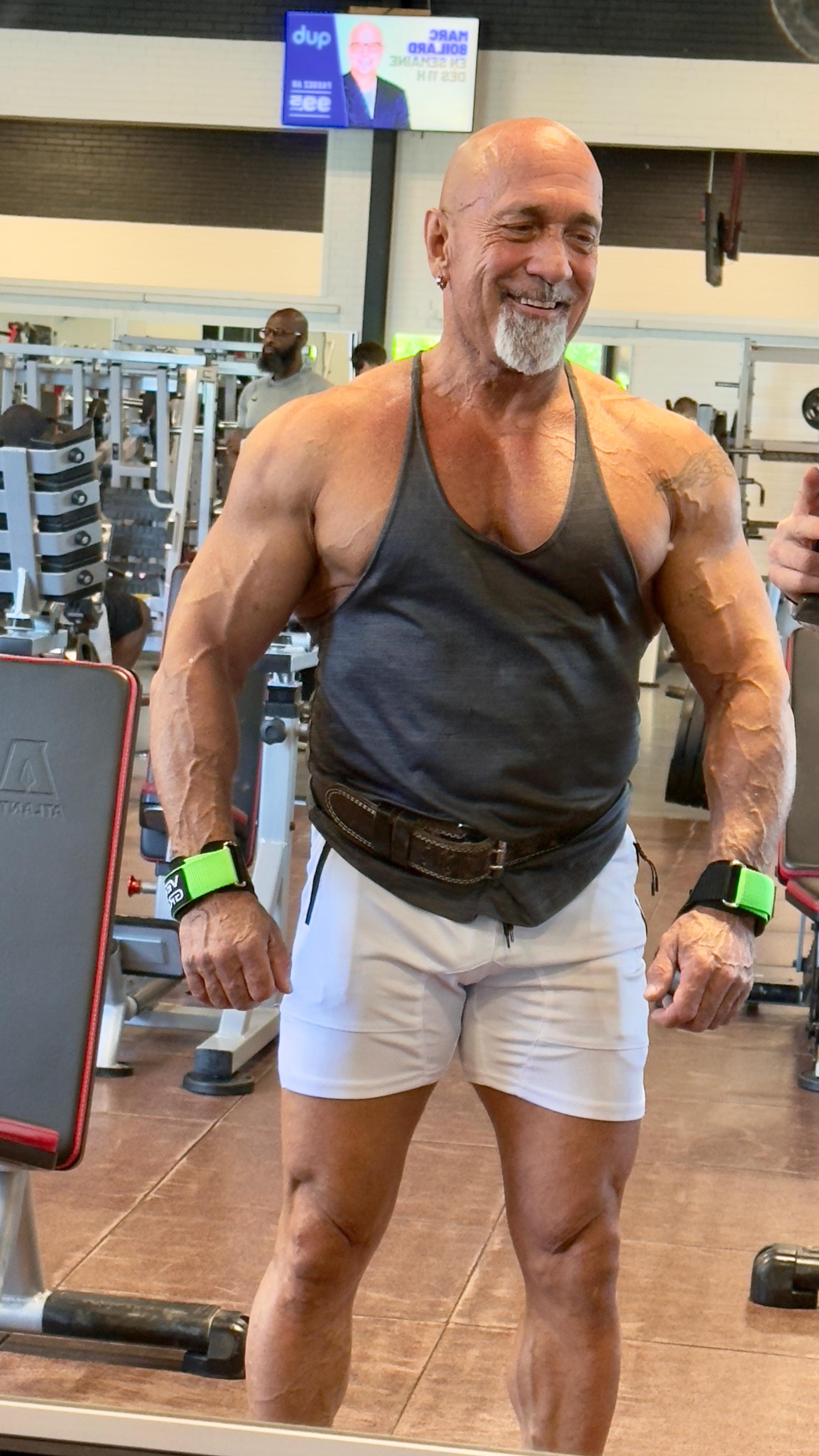 Luc Poulin à l'entraînement